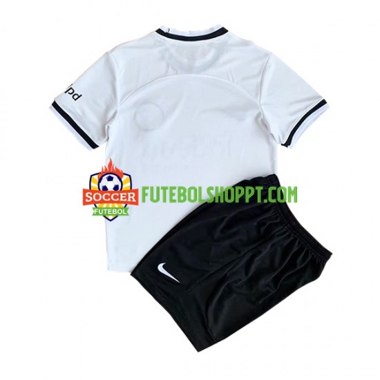 Camisola Júnior Eintracht Frankfurt Principais Equipamento 2022-2023 Manga Curta