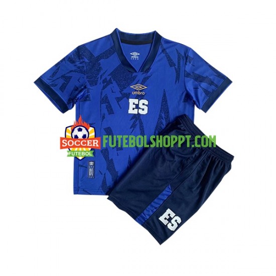 Camisola Júnior EL Salvador Principais Equipamento 2023 Manga Curta