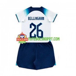 Camisola Júnior Inglaterra Bellingham 26 Principais Equipamento Mundial 2022 Manga Curta