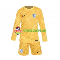 Camisola Júnior Inglaterra Guarda-redes Alternativa Equipamento Euro 2024 Manga Comprida