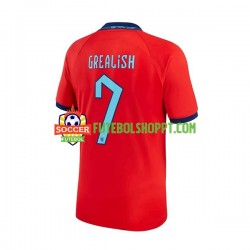 Camisola Homem Inglaterra Grealish 7 Alternativa Equipamento Mundial 2022 Manga Curta