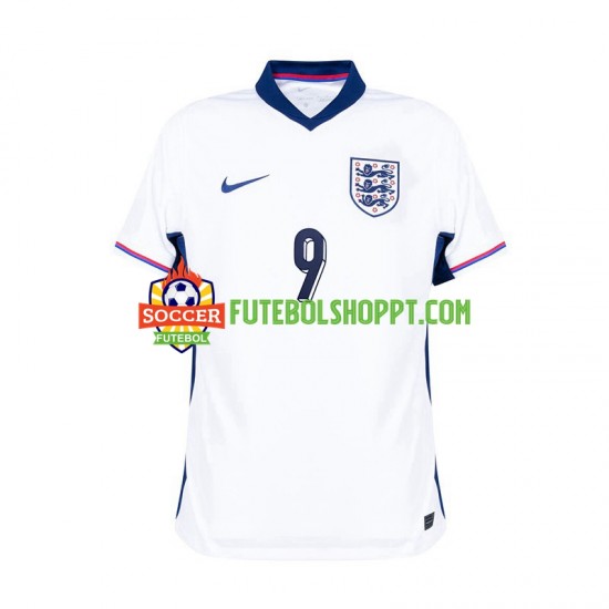 Camisola Homem Inglaterra Harry Kane 9 Principais Equipamento Euro 2024 Manga Curta