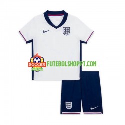 Camisola Júnior Inglaterra Principais Equipamento Euro 2024 Manga Curta