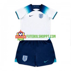 Camisola Júnior Inglaterra Principais Equipamento Mundial 2022 Manga Curta