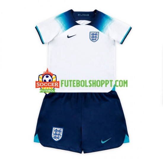 Camisola Júnior Inglaterra Principais Equipamento Mundial 2022 Manga Curta