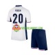Camisola Júnior Inglaterra Phil Foden 20 Principais Equipamento Euro 2024 Manga Curta