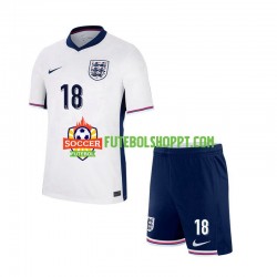Camisola Júnior Inglaterra Trent Alexander-Arnold 18 Principais Equipamento Euro 2024 Manga Curta