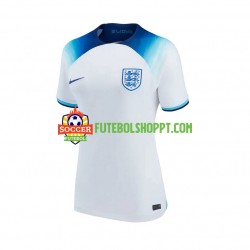 Camisola Mulher Inglaterra Principais Equipamento Mundial 2022 Manga Curta