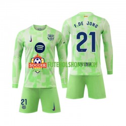 Camisola Júnior FC Barcelona F DE JONG 21 Terceiro Equipamento 2024-2025 Manga Comprida