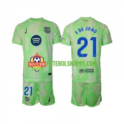 Camisola Júnior FC Barcelona F DE JONG 21 Terceiro Equipamento 2024-2025 Manga Curta