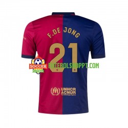 Camisola Homem FC Barcelona F. DE JONG 21 Principais Equipamento 2024-2025 Manga Curta
