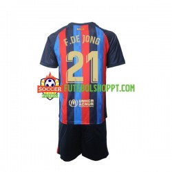 Camisola Júnior FC Barcelona Frenkie de Jong 21 Principais Equipamento 2022-2023 Manga Curta