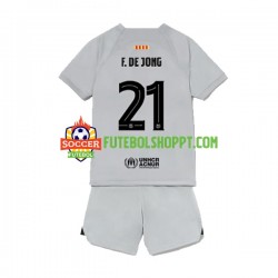 Camisola Júnior FC Barcelona Frenkie de Jong 21 Terceiro Equipamento 2022-2023 Manga Curta