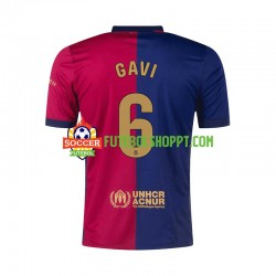 Camisola Homem FC Barcelona GAVI 6 Principais Equipamento 2024-2025 Manga Curta