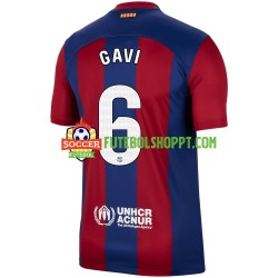 Camisola Homem FC Barcelona Gavi 6 Principais Equipamento 2023-2024 Manga Curta
