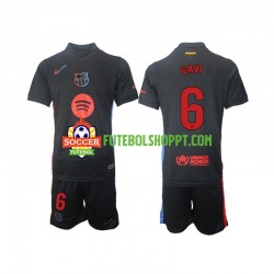 Camisola Júnior FC Barcelona Gavi 6 Alternativa Equipamento 2024-2025 Manga Curta