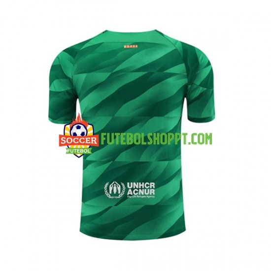 Camisola Homem FC Barcelona Guarda-redes Principais Equipamento 2023-2024 Manga Curta