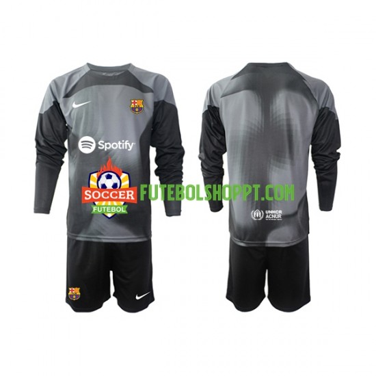 Camisola Júnior FC Barcelona Guarda-redes Alternativa Equipamento 2022-2023 Manga Comprida
