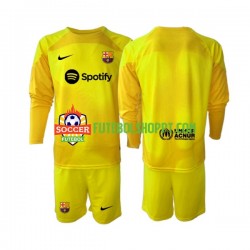 Camisola Júnior FC Barcelona Guarda-redes Quarto Equipamento 2022-2023 Manga Comprida