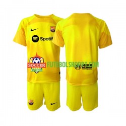 Camisola Júnior FC Barcelona Guarda-redes Quarto Equipamento 2022-2023 Manga Curta