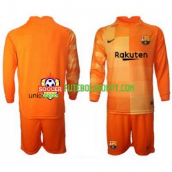Camisola Júnior FC Barcelona Guarda-redes Principais Equipamento 2021-2022 Manga Comprida