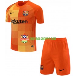 Camisola Júnior FC Barcelona Guarda-redes Principais Equipamento 2021-2022 Manga Curta