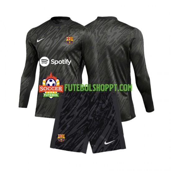Camisola Júnior FC Barcelona Guarda-redes Terceiro Equipamento 2024-2025 Manga Comprida