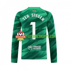 Camisola Homem FC Barcelona Ter Stegen 1 Guarda-redes Principais Equipamento 2023-2024 Manga Comprida