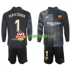 Camisola Júnior FC Barcelona Ter Stegen 1 Guarda-redes Alternativa Equipamento 2021-2022 Manga Comprida