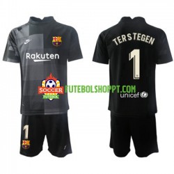 Camisola Júnior FC Barcelona Ter Stegen 1 Guarda-redes Alternativa Equipamento 2021-2022 Manga Curta