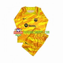 Camisola Júnior FC Barcelona Ter Stegen 1 Guarda-redes Quarto Equipamento 2023-2024 Manga Comprida