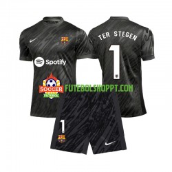 Camisola Júnior FC Barcelona Ter Stegen 1 Guarda-redes Terceiro Equipamento 2024-2025 Manga Curta Camisola Júnior FC Barcelona Ter Stegen 1 Guarda-redes Terceiro Equipamento 2024-2025 Manga Curta