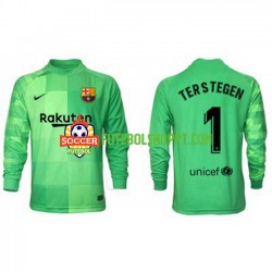 Camisola Homem FC Barcelona Ter Stegen 1 Guarda-redes Terceiro Equipamento 2021-2022 Manga Comprida