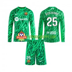 Camisola Júnior FC Barcelona Wojciech Szczesny 25 Guarda-redes Principais Equipamento 2024-2025 Manga Comprida