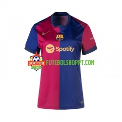 Camisola Mulher FC Barcelona Principais Equipamento 2024-2025 Manga Curta