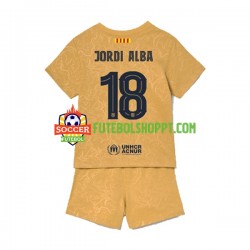 Camisola Júnior FC Barcelona Jordi Alba 18 Alternativa Equipamento 2022-2023 Manga Curta