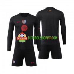 Camisola Júnior FC Barcelona Alternativa Equipamento 2024-2025 Manga Comprida