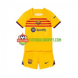 Camisola Júnior FC Barcelona Quarto Equipamento 2022-2023 Manga Curta