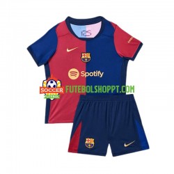 Camisola Júnior FC Barcelona Principais Equipamento 2024-2025 Manga Curta