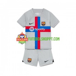 Camisola Júnior FC Barcelona Terceiro Equipamento 2022-2023 Manga Curta