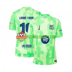 Camisola Homem FC Barcelona LAMINE YAMAL 19 UCL Font Terceiro Equipamento 2024-2025 Manga Curta