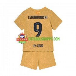 Camisola Júnior FC Barcelona Lewandowski 9 Alternativa Equipamento 2022-2023 Manga Curta