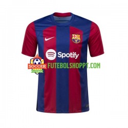 Camisola Homem FC Barcelona Ousmane Dembele 7 Principais Equipamento 2023-2024 Manga Curta