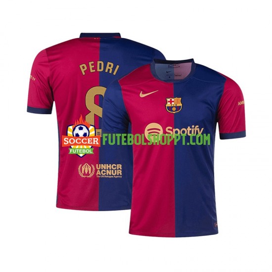 Camisola Homem FC Barcelona PEDRI 8 Principais Equipamento 2024-2025 Manga Curta