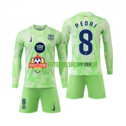 Camisola Júnior FC Barcelona Pedri 8 Terceiro Equipamento 2024-2025 Manga Comprida