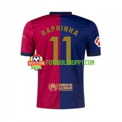 Camisola Homem FC Barcelona RAPHINHA 11 Principais Equipamento 2024-2025 Manga Curta