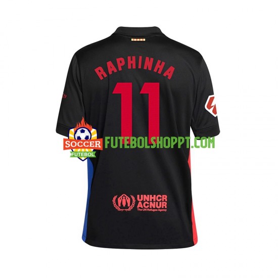 Camisola Homem FC Barcelona RAPHINHA 11 Terceiro Equipamento 2024-2025 Manga Curta