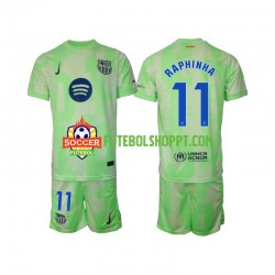 Camisola Júnior FC Barcelona Raphinha 11 Terceiro Equipamento 2024-2025 Manga Curta