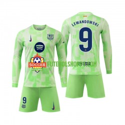 Camisola Júnior FC Barcelona Robert Lewandowski 9 Terceiro Equipamento 2024-2025 Manga Comprida
