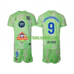 Camisola Júnior FC Barcelona Robert Lewandowski 9 Terceiro Equipamento 2024-2025 Manga Curta